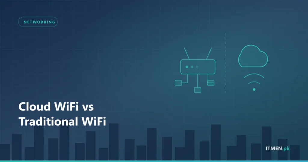 Comparison of a traditional wired WiFi controller against cloud-managed WiFi