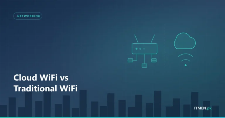 Comparison of a traditional wired WiFi controller against cloud-managed WiFi